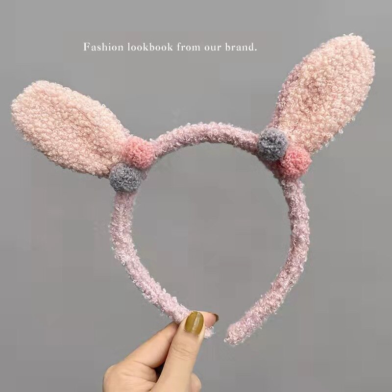 New Series Of Cartoon Flowers Animal Ears Hair Hoop Ladies Fashion Hair Band Girls Cute Face Wash Makeup Cool Accessories