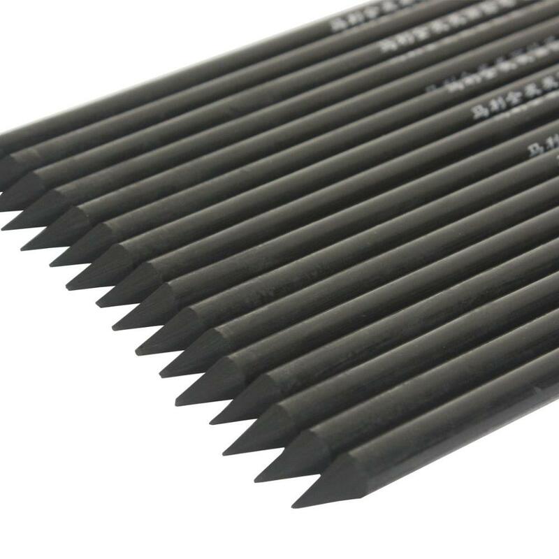 24PC miękki węgiel drzewny ołówek profesjonalny Manga Sketc Pen nietoksyczny ołówki do szkicowania dostaw sztuki