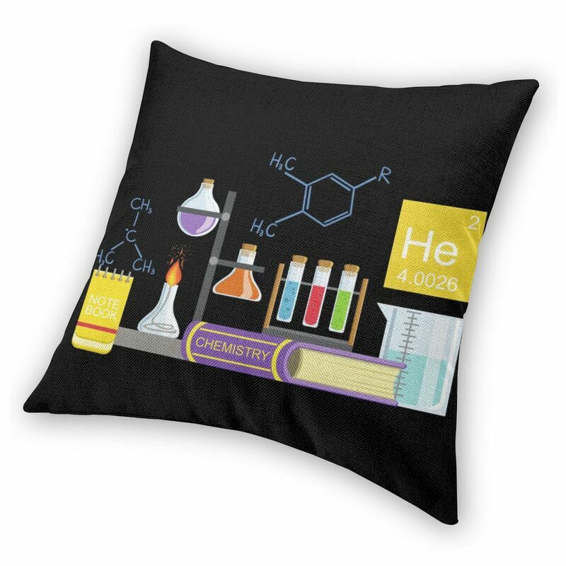 Beakers Laboratory Technology Cushion Cover Science Chemistry Floor Pillow Case for Living Room Pillowcase Home Decorative