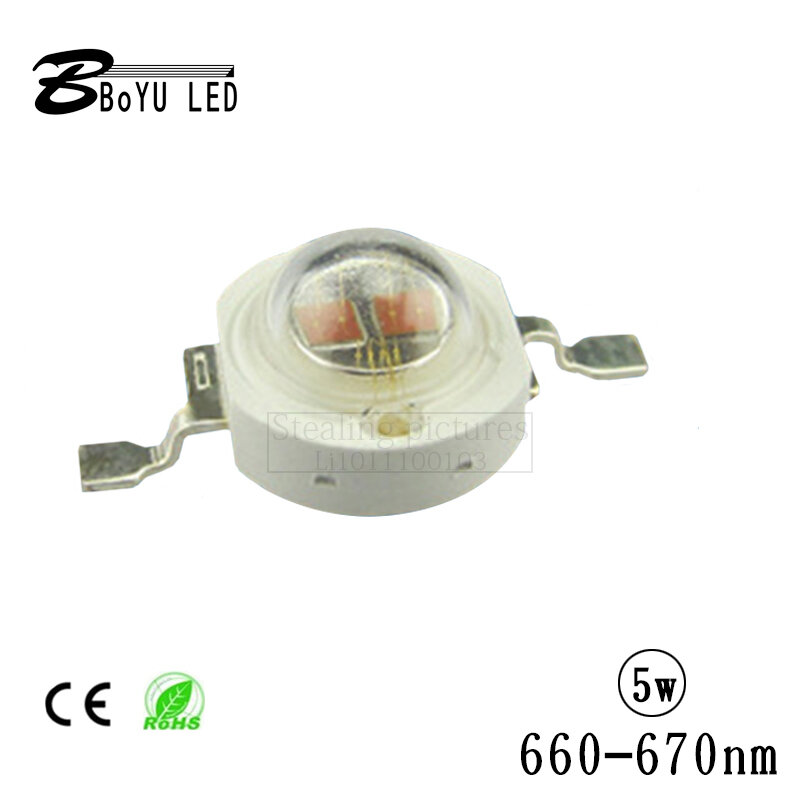 High-Power Cree LED660-670nm1W3W5W High Power Plant Lamp Rood Licht Led Lamp Kralen 38mil Rood