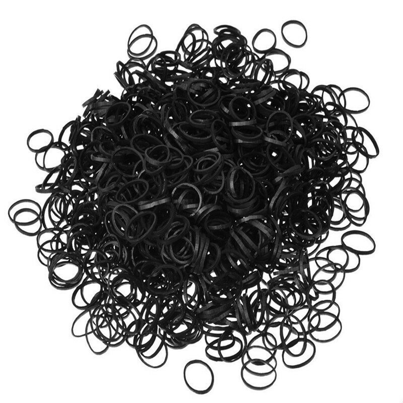 200/1000Pcs Hair Ring Rubber Ropes Hair Accessories Disposable Elastic Hair Bands Ponytail Holder Rubber Band Scrunchies
