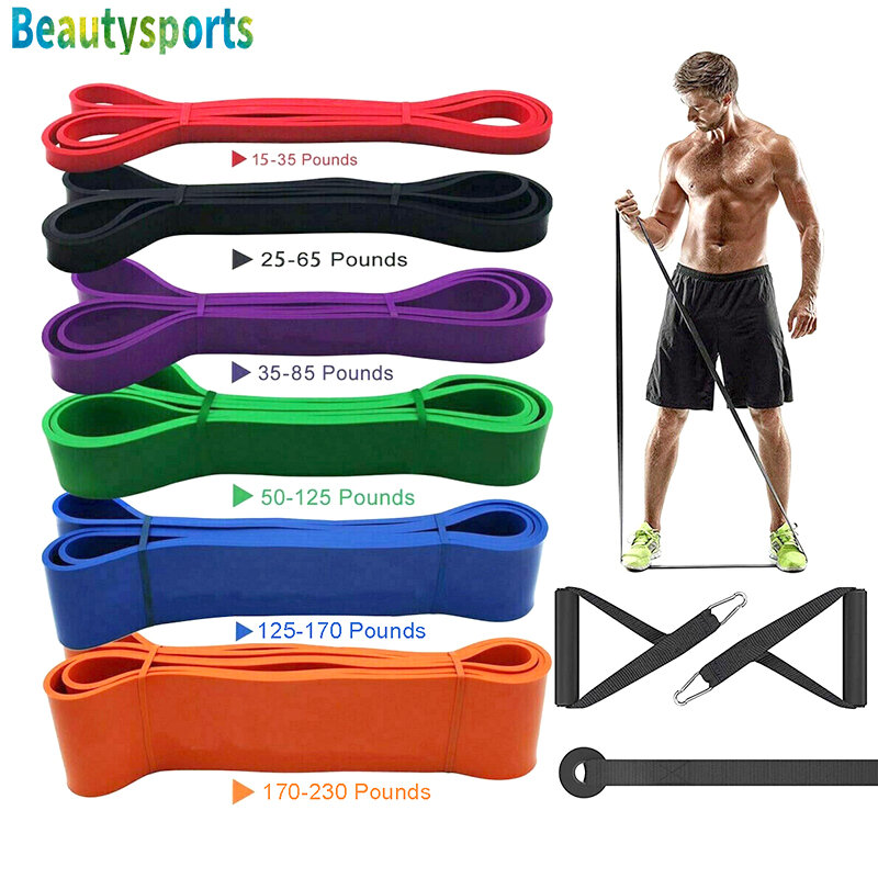 Pull Up Rubber Bands Resistance Bands Set Training Loop Bands with Handles Door Anchor Workout Exercise Fitness Power Bands