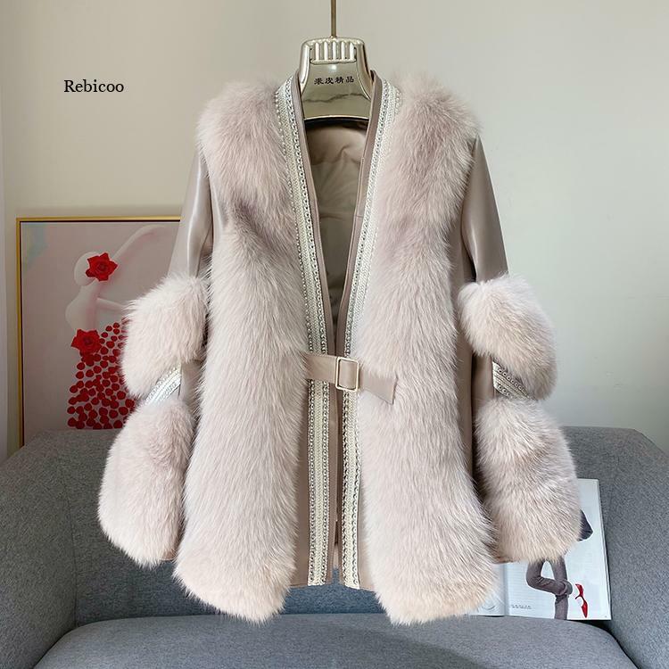 Mantel Bulu Musim Dingin Musim Gugur Baru Bulu Imitasi Pakaian Wanita Mantel Berkualitas Tinggi Mantel Panjang Hangat Tebal Perempuan