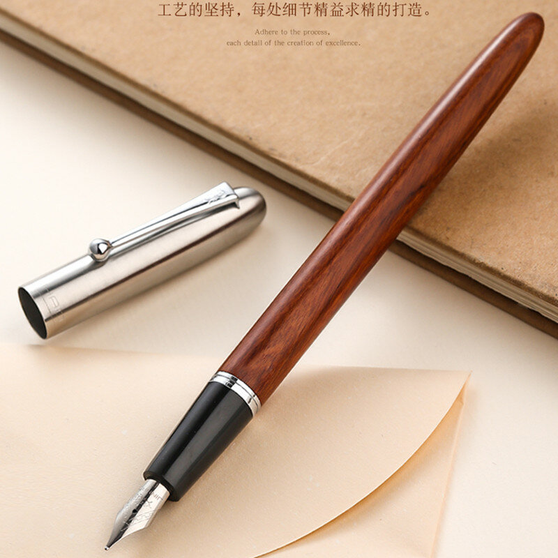 Jinhao 51Aไม้FountainปากกาปากกาPEN EF/F Nibเครื่องเขียนOfficeโรงเรียนซัพพลาย