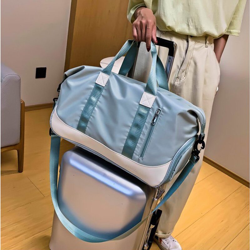 Fashion Waterproof Travel Bags Men/Women Handbag Oxford Cloth Canvas Shoulder Bag Travel Tote Luggage Bag Weekend Overnight Bag