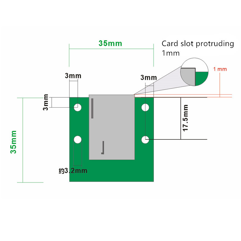 SIM มาตรฐานสายเคเบิลตัวแปลง FPC สาย15ซม.30ซม.2FF 3FF 4FF Nano บวกขนาดขนาด PCB Fixed Board