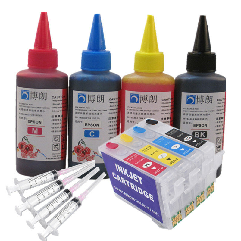 Refill Inkt Kit Voor 502XL 502 Inkt Cartridge Arc Chip Voor Epson Expression XP-5100/XP-5105 Workforce WF-2860DWF/WF-2865DWF europa