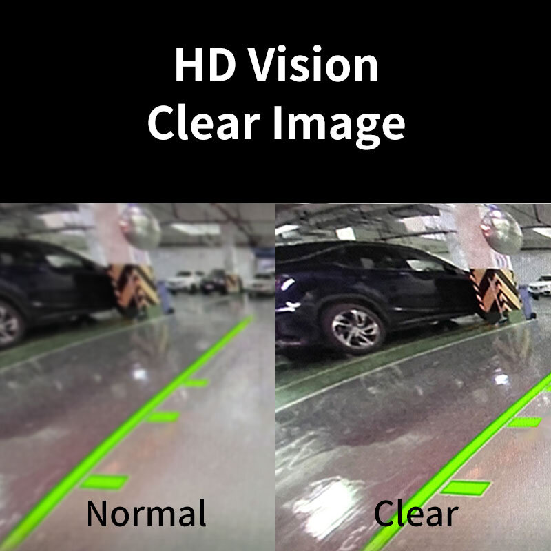 Hippcron-cámara de visión trasera para coche, 8 LED, visión nocturna, marcha atrás, Monitor de aparcamiento automático, CCD, vídeo HD impermeable