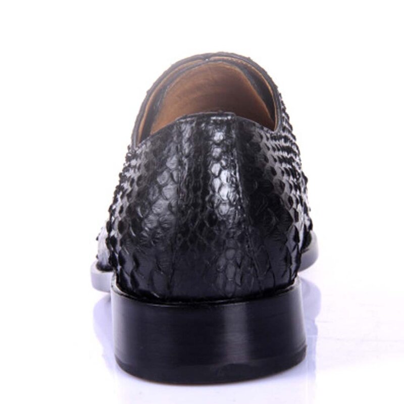 Hubu czysty ręczny import Python skóry męskie buty wizytowe moda prywatne niestandardowe skóra węża męskie buty wizytowe prezent