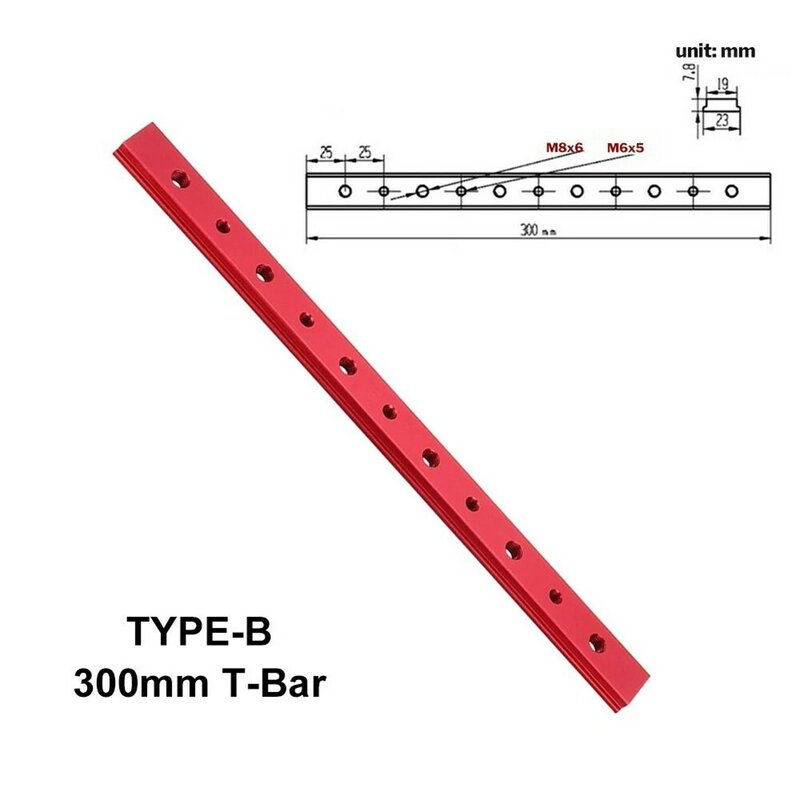 T สกรู Slot อลูมิเนียมไม้ T-Slot Miter Track Miter Track หยุดสำหรับ Router Table Bandsaws DIY เครื่องมือ100-450มม.