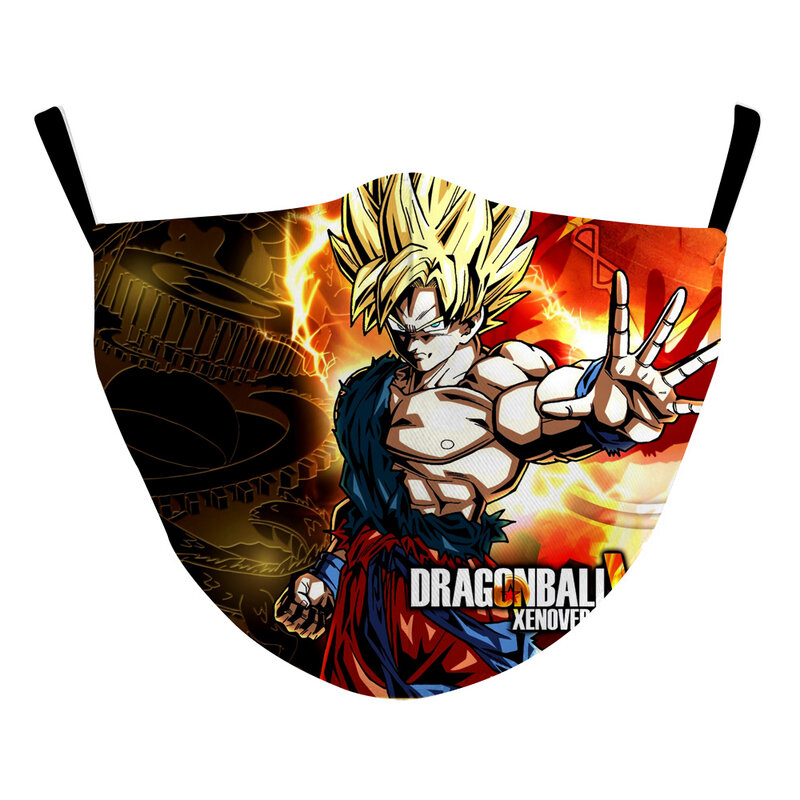 Cartoon Dragon Ball Adult Child Masks Reusable Washable Cotton Facemasks Unisex Windproof Outdoor Breathable Mouth Masks