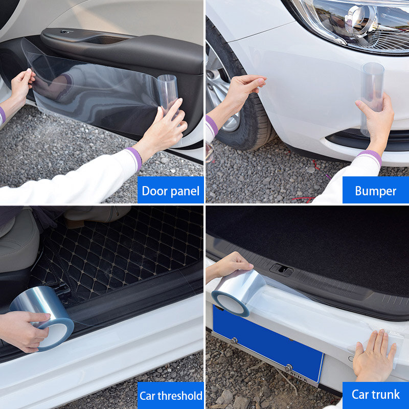 Anti-Scratch Glossy PPF Limpar Paint Protection Film, filme do carro, adesivo de carro impermeável, Scratch Proof, Rhinocero Skin, protetor