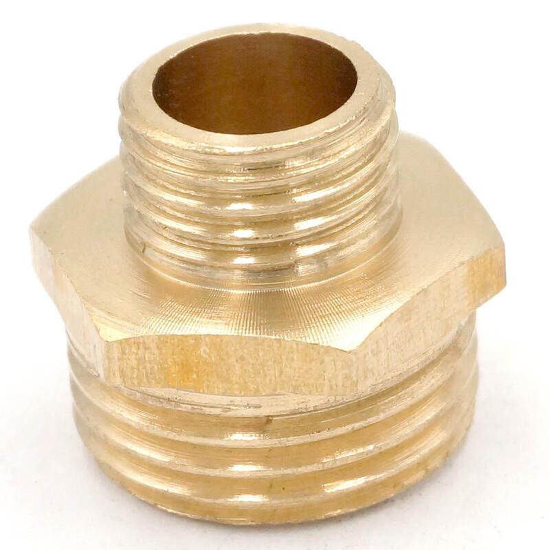 2pcs 1/2" BSP To  M14*1.5 Male Thread Brass Connector Fitting Adapters
