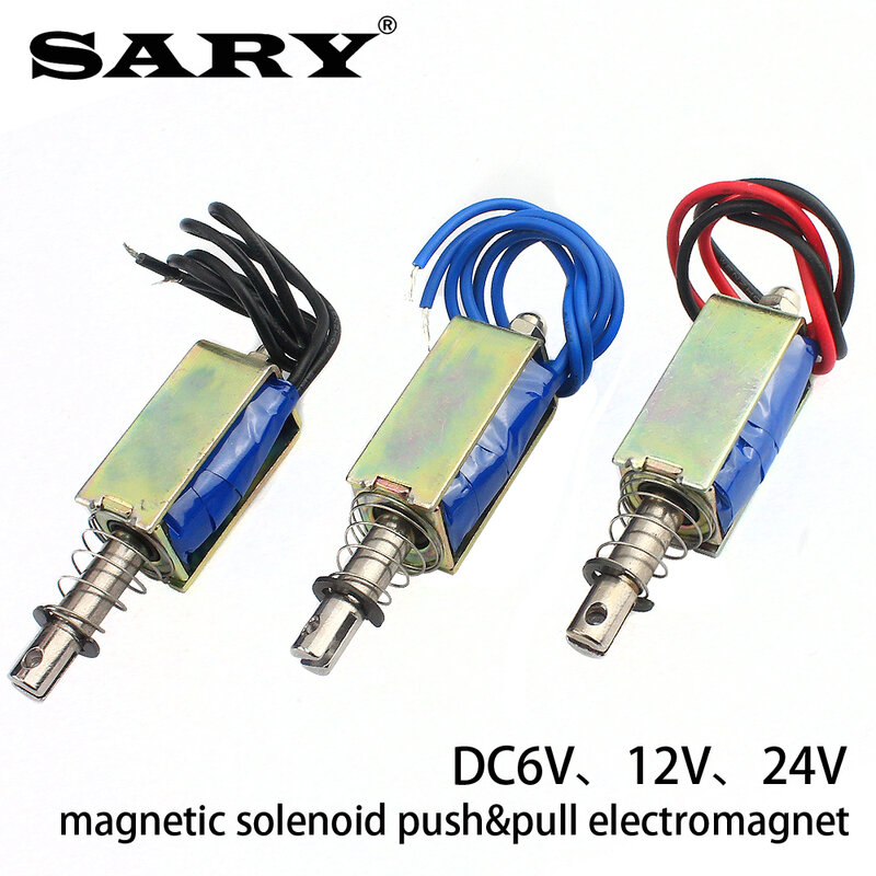 LY-05 solenoide magnetico push & pull telaio aperto elettromagnete DC6V 12V 24V elettrovalvola corsa 10mm mantenere forza 700g