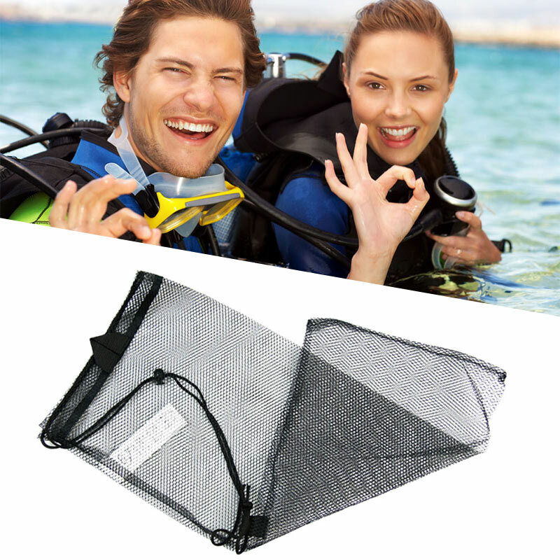 Borsa con coulisse per immersione a rapida asciugatura per sport acquatici maschera per snorkeling pinne borse per rete da imballaggio campeggio kayak escursionismo