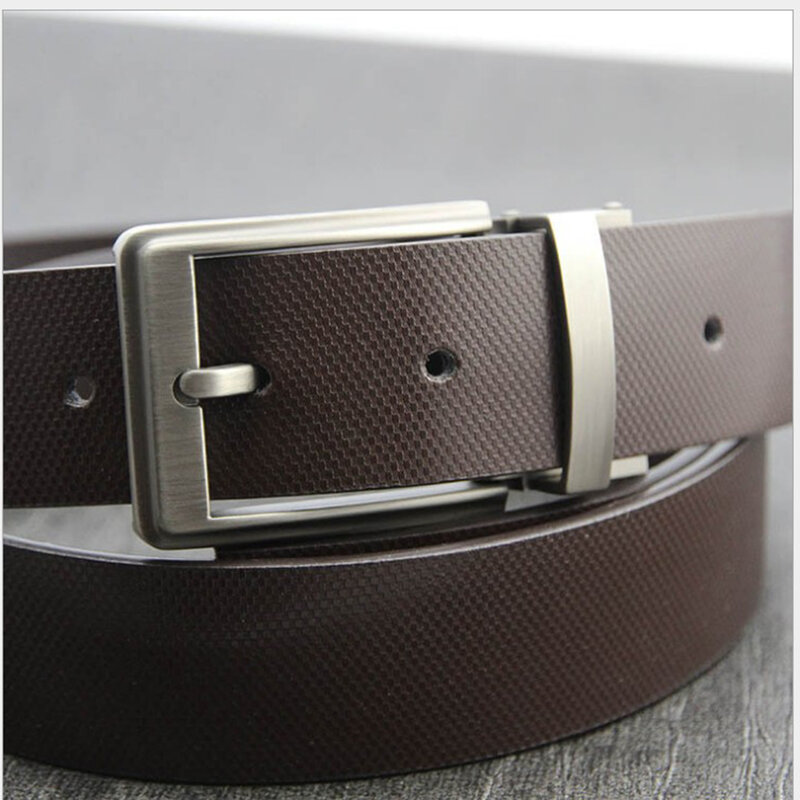 Hebilla de cinturón rectangular Reversible, repuesto de aleación, informal, Formal, 2 unidades