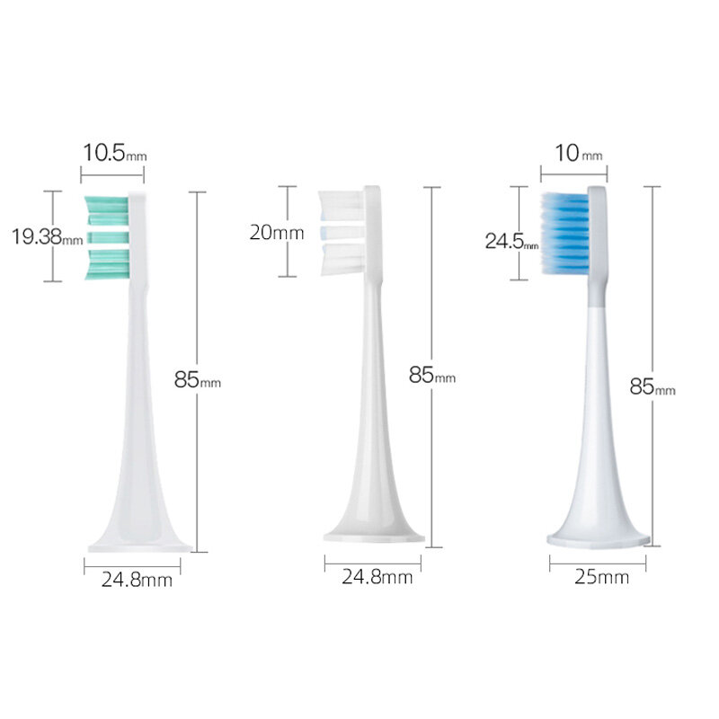 4/20 шт., сменные насадки для электрической зубной щётки xiaomi Mijia T300/T500/T700