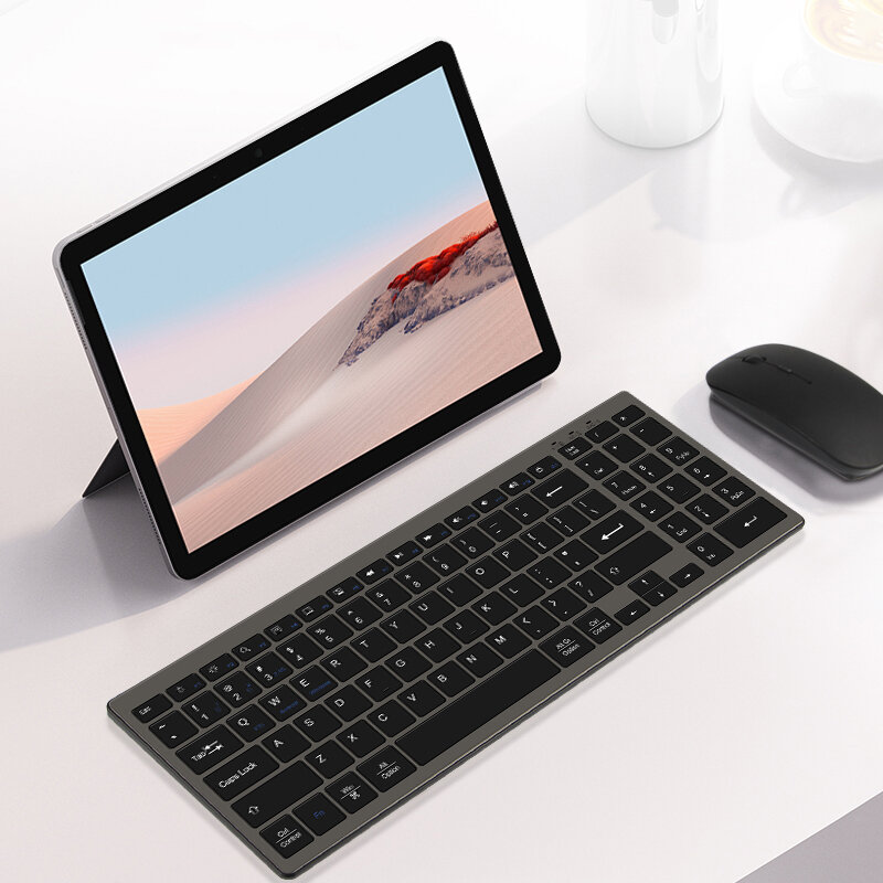 Klawiatura Bluetooth dla Microsoft Surface Pro 8 7 6 5 4 Surface Go Book 2 3 Tablet Laptop 2.4G bezprzewodowa Mini klawiatura cyfrowy klucz