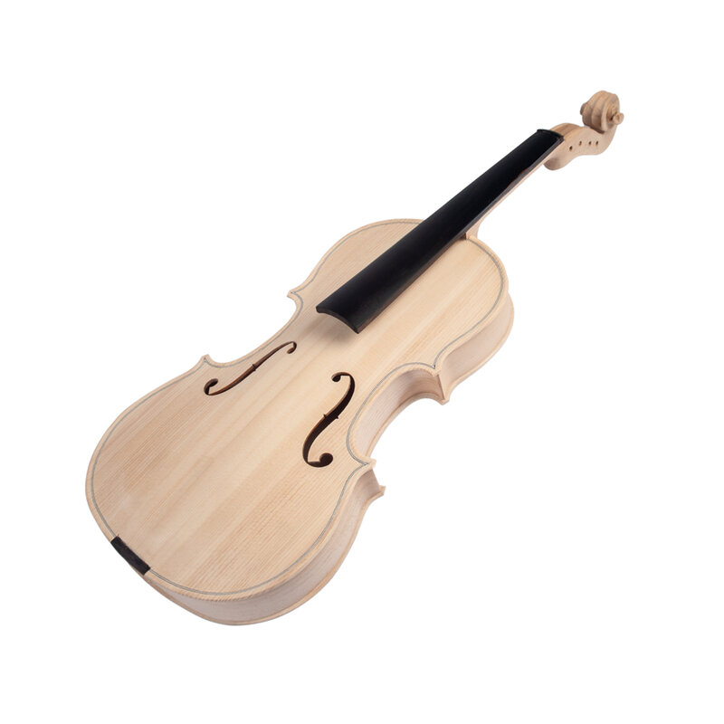 풀 사이즈 DIY 바이올린 미완성 바이올린 바이올린 바이올린 4/4 사이즈 악기 액세서리, 바이올린 스트링 탑 스프루스 백 메이플 톤우드 세트