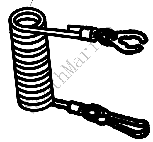 Tope de montaje de cuerda colgante para F4, F5, motor de motocicleta de 4 tiempos, 682-82556-00