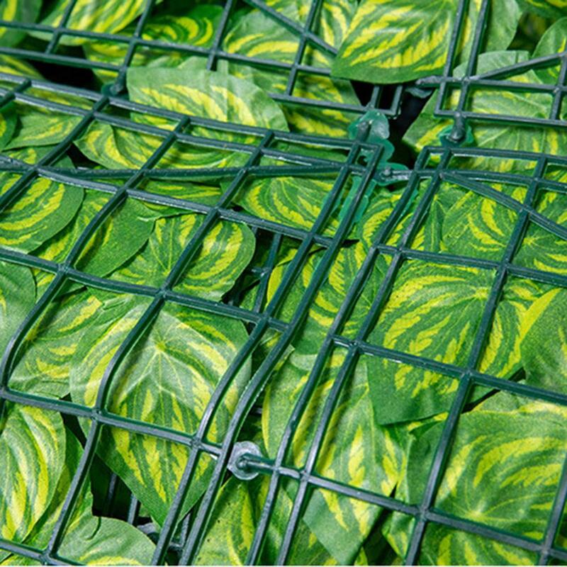 Rollo de hojas artificiales para valla de jardín, Panel de hiedra para paisajismo, protección UV contra la decoloración, privacidad
