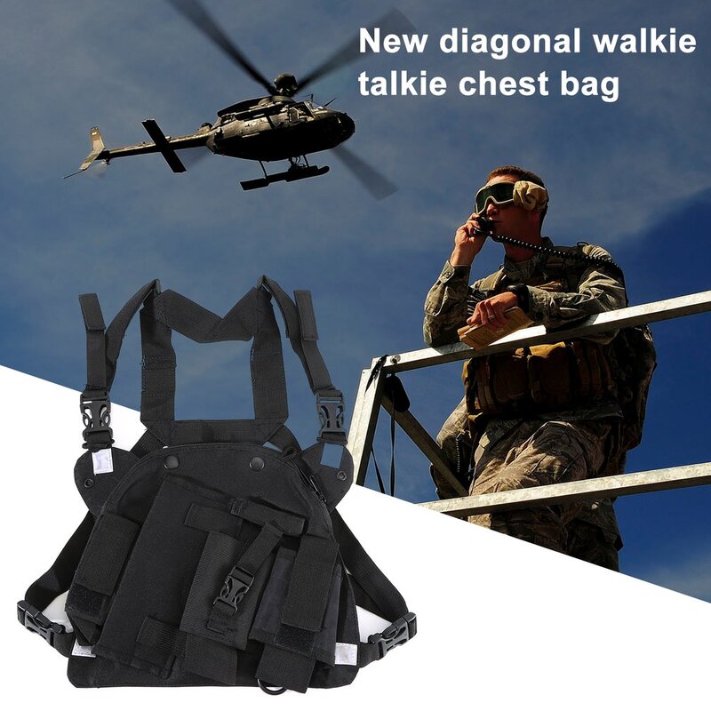 Double Radio Shoulder Holster Chest Harness Holder for Baofeng UV-5R UV-82 UV-9R PLUS Walkie Talkie Rescue Essentials