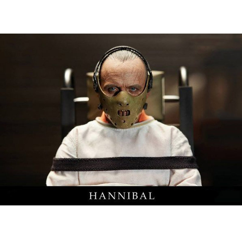 Topeng Cosplay The Hannibal Lecter Cannibal Kostum Mengerikan Halloween Dapat Dicuci dengan Sirkulasi Tahan Debu Olahraga Jalanan Dewasa