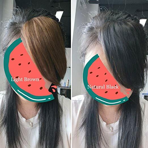 Halo dame pince de beauté en vrais cheveux humains frange brésilienne non-remy épais frange pince sur le côté frange droite frange Extensions de cheveux