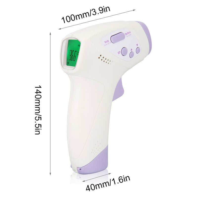 Em Estoque! Não-contato infravermelho termômetro de corpo humano em casa hand-held digital termômetro medidor de medição de temperatura vendas quentes