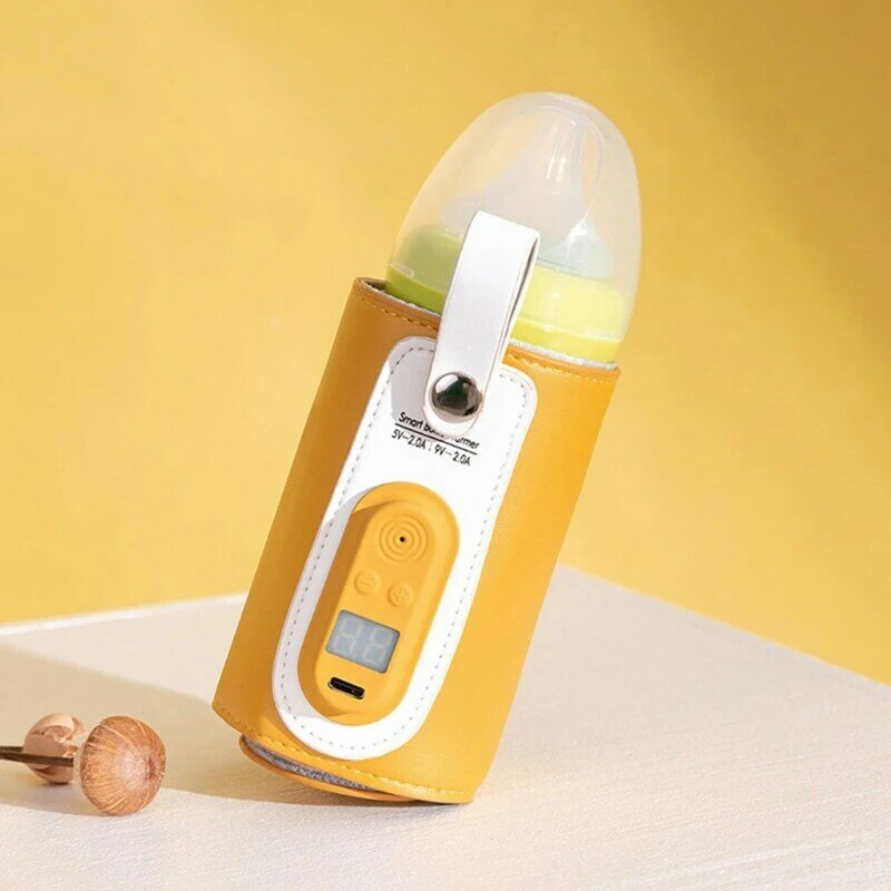 Calentador de biberones USB para bebé, dispositivo portátil de viaje para leche, botella de alimentación infantil, cubierta de calefacción, termostato de aislamiento, calentador de alimentos