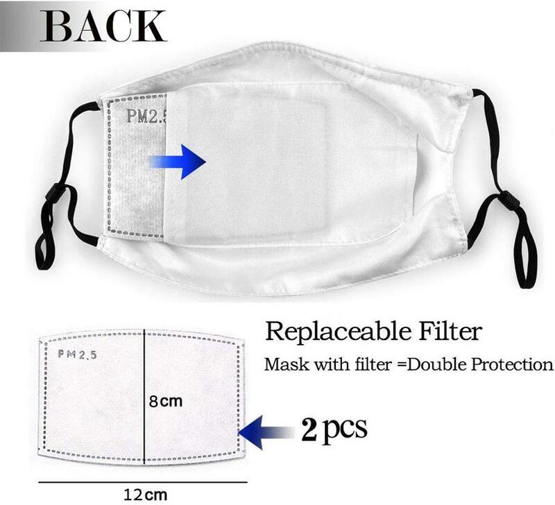 Mp40 premium mp 40, pano de bolso reusável lavável do filtro da máscara protetora mp44