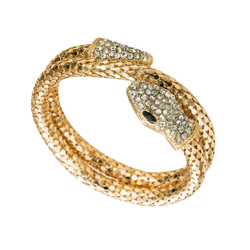 Bracelet de salle dorée pour hommes et femmes, biscuits creux exagérés, bracelets en spirale, bracelets féminins, bijoux de charme, mode