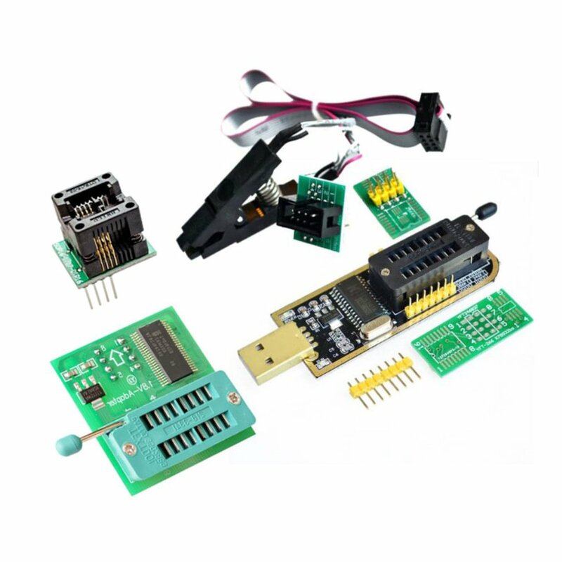 Flash Bios Usb Programmeur CH341A Set + SOP8 Adapter Plaat 1.8V Adapter Plaat 1.8V Conversie Base Adapter Board