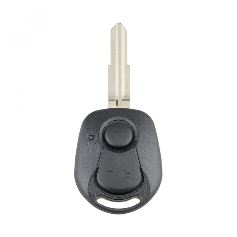 1 buah sarung kunci mobil 2 tombol hitam penutup Remote pengganti kerang cocok untuk SSANGYONG ACTYON KYRON REXTON