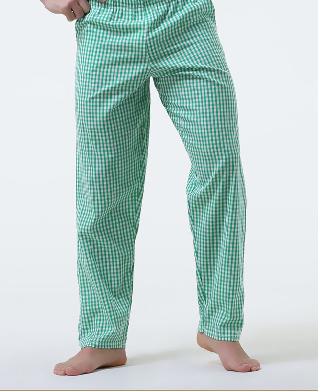 Mens Striped Long leg Cotton pajama Sexy Thin Summer casual sleepwear Homewear Loosen Pants