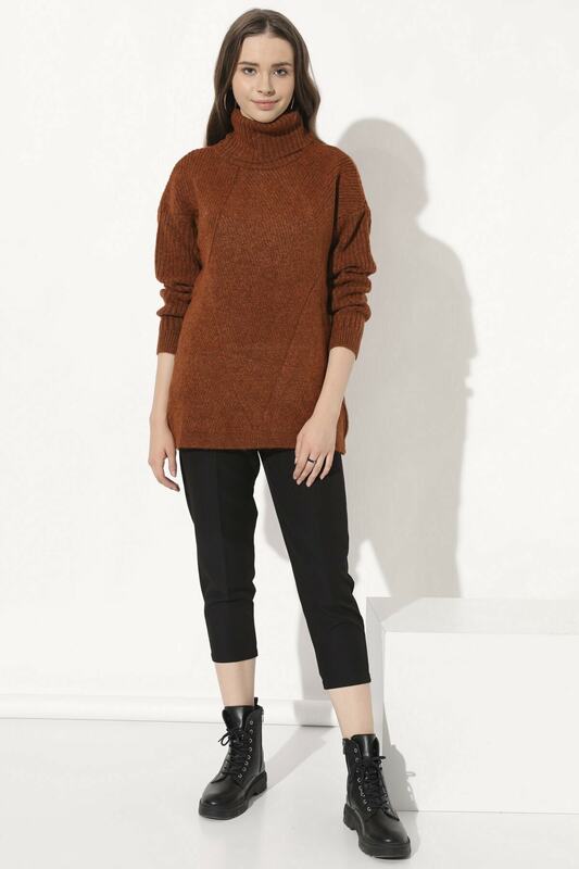 Winter Oversize Turtleneck Sweaters Onesize Casual Wear Keeps Warm Wool And Cotton Blend Sweaters