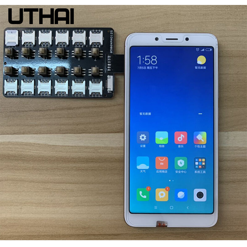 T13 12 Slot Kartu Adaptor Kartu SIM Pembaca Kartu Multi SIM untuk Ponsel Pintar Android Mini SIM Nano Kartu Sim Reboot-Gratis Sakelar