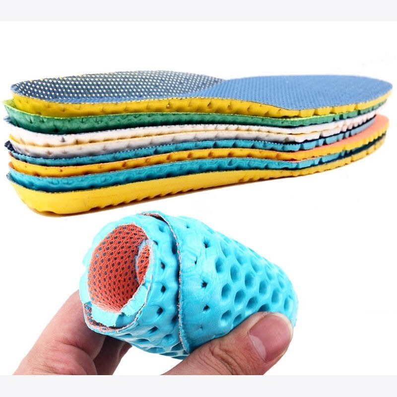 1 Pair Neutral High-grade Hiking Insoles Honeycomb Breathable High Elastic Massage Sole Shoes Soft and Pain Relief Running Pad