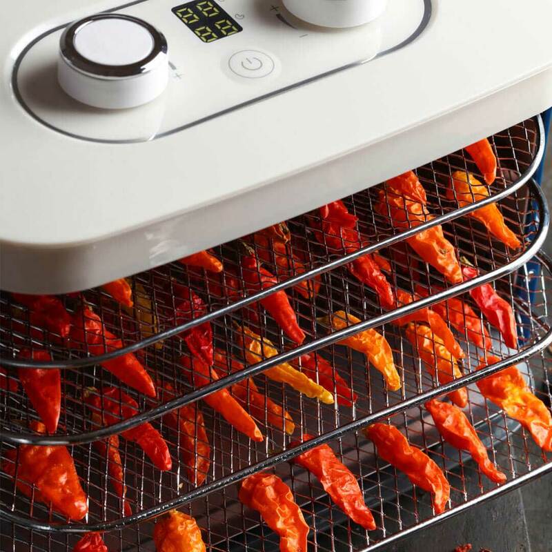 Deshidratador de alimentos Xiaomi mofei, 4 capas de capacidad, Máquina secadora de frutas, máquina doméstica de frutas secas, Snack para mascotas, rejilla de acero inoxidable
