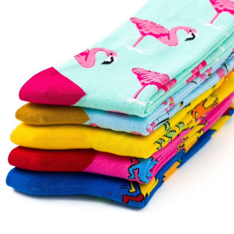 Носки женские хлопковые, разноцветные, в стиле Харадзюку