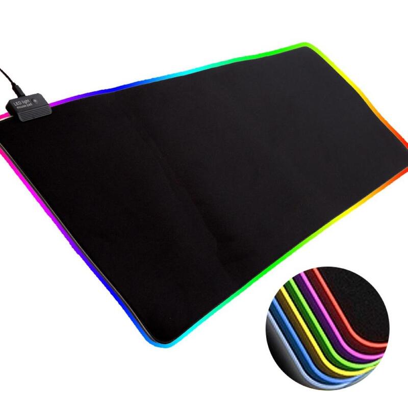 Đèn LED Mousepad RGB Bàn Phím Bàn Làm Việc-Thảm Nhiều Màu Sắc Bề Mặt Miếng Lót Chuột Chống Trơn Trượt Đa Kích Thước Dạ Quang máy Tính Game Thủ Cho Máy Tính