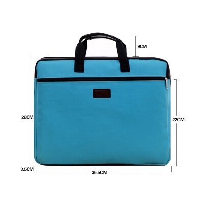 Portable document bag canvas A4 office bag men women handbag multi-layer information bag briefcase meeting bags file holder