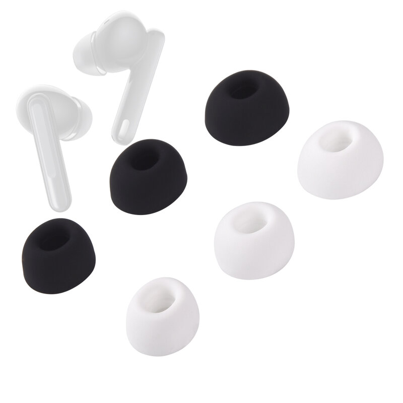 Silicone Ear Tips para OPPO Enco X W51, redução de ruído sem fio, tampões de boca oval, OPPO Enco Free 2 2i Eartips, 6pcs