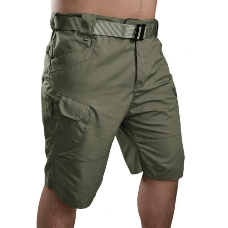Masculino clássico tático shorts atualizado à prova dquick água secagem rápida multi-bolso calças curtas ao ar livre caça pesca militar carga shorts