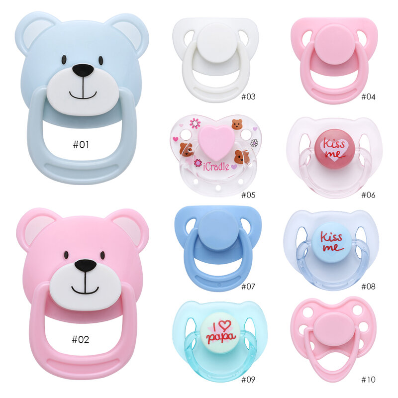 1Pc Lovely Doll Magnet Pacifier Simulation Pacifiers New Baby Handmade Dummy Nipples Kids Toy Accessories