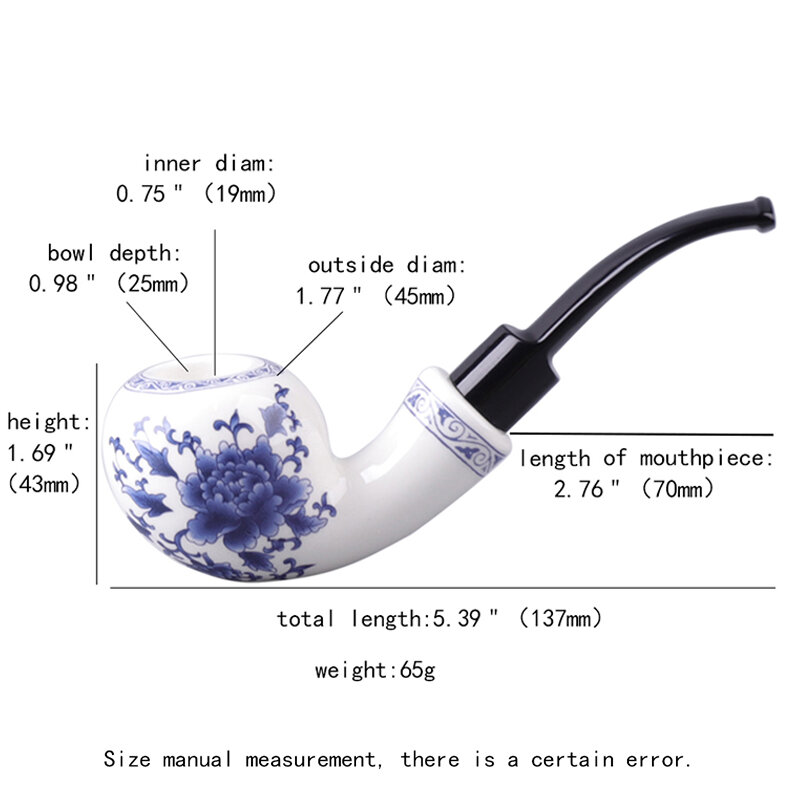 Ru-chiński ceramiczny fajka do tytoniu + rura ceramiczna stojak uchwyt 9 mm filtry papierowe acrylic macierzystych AK0003-8
