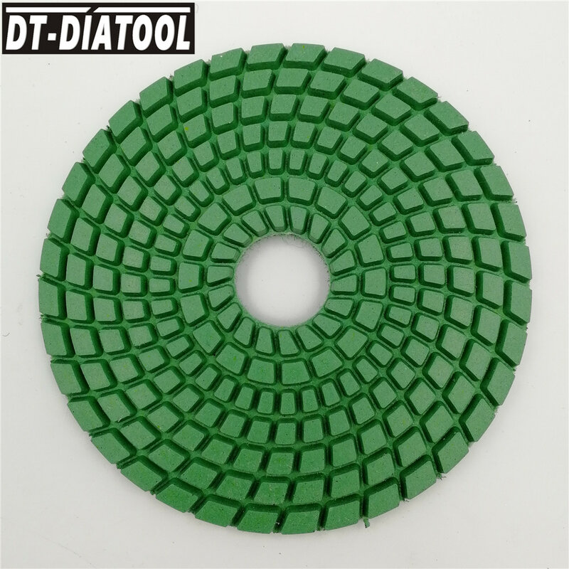 DT-DIATOOL 10 sztuk Dia 100mm/4 "Grit #800 diamentowe elastyczne mokre polskie talerze polerskie na granit marmur kamień tarcza szlifierska