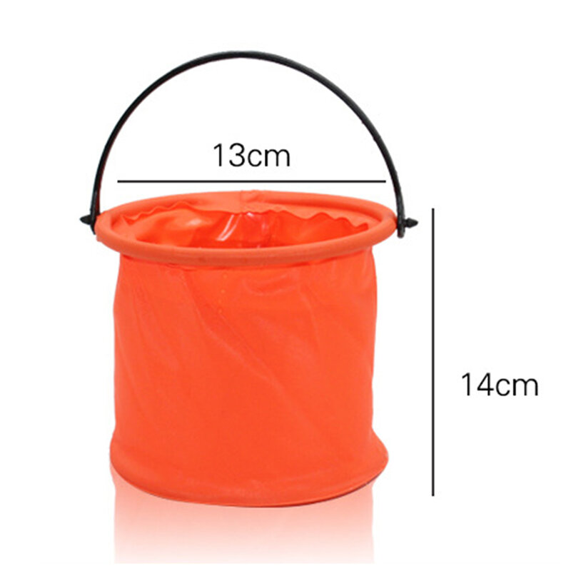 Folding Bucket Plastic Washing Bucket Art Painting Camping Buckets Bag Travel Tool Outdoor Supplies