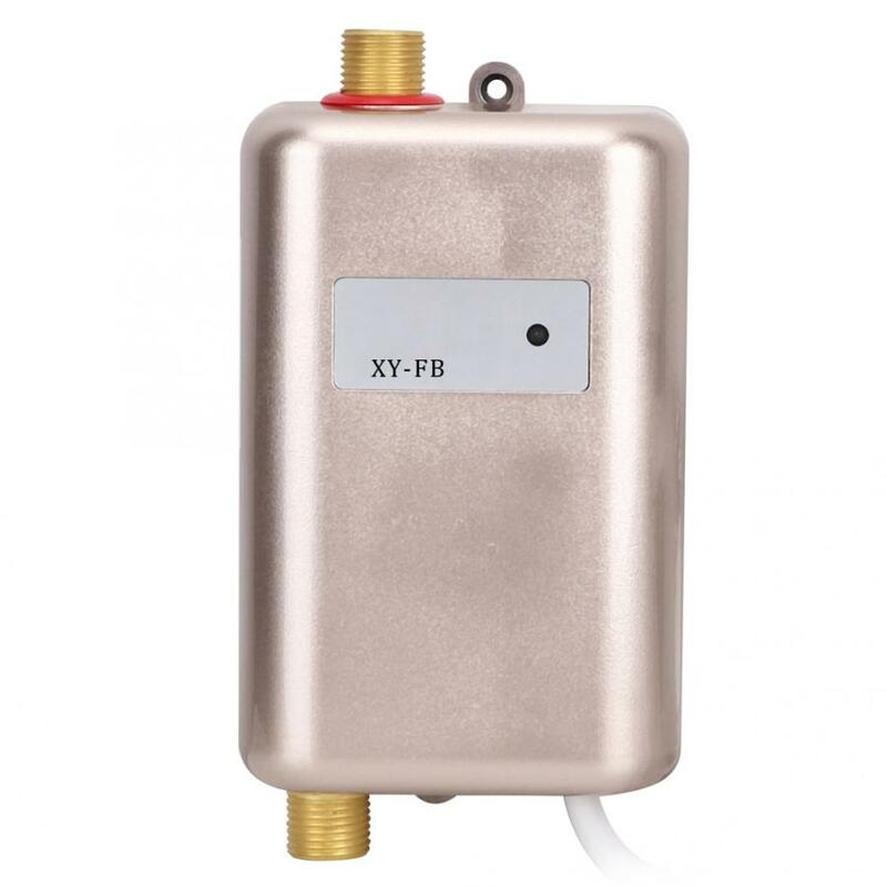Calentador de agua eléctrico de 3800W, Caldera de agua caliente instantánea sin depósito, flujo de ducha de baño y cocina, 110V/220V