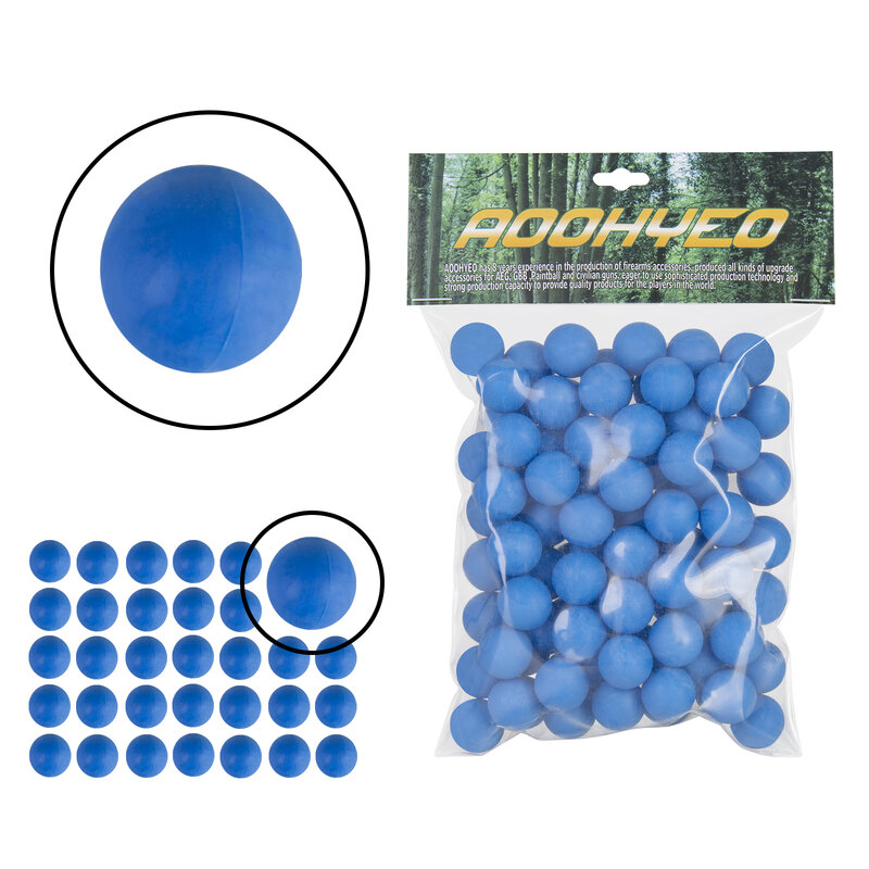 Balle de Paintball en Caoutchouc Réutilisable, décent bre 0.50, Intérieure et Extérieure, Recyclable, 50 Cal, pour l'Entraînement, Économise de l'Argent